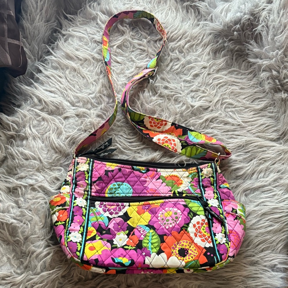 Vera Bradley Va Va Bloom crossbody purse EUC